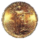 picture of Liberty on a golden coin