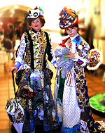 pair of 1890's ladies dressed to the nines, or maybe even tens