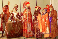 picture of members in elaborate court costumes